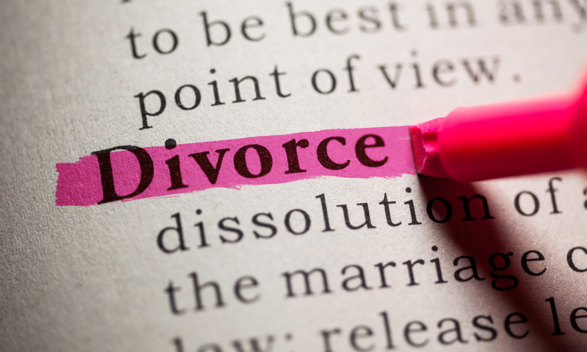 Le divorce est la dissolution légale d'un mariage