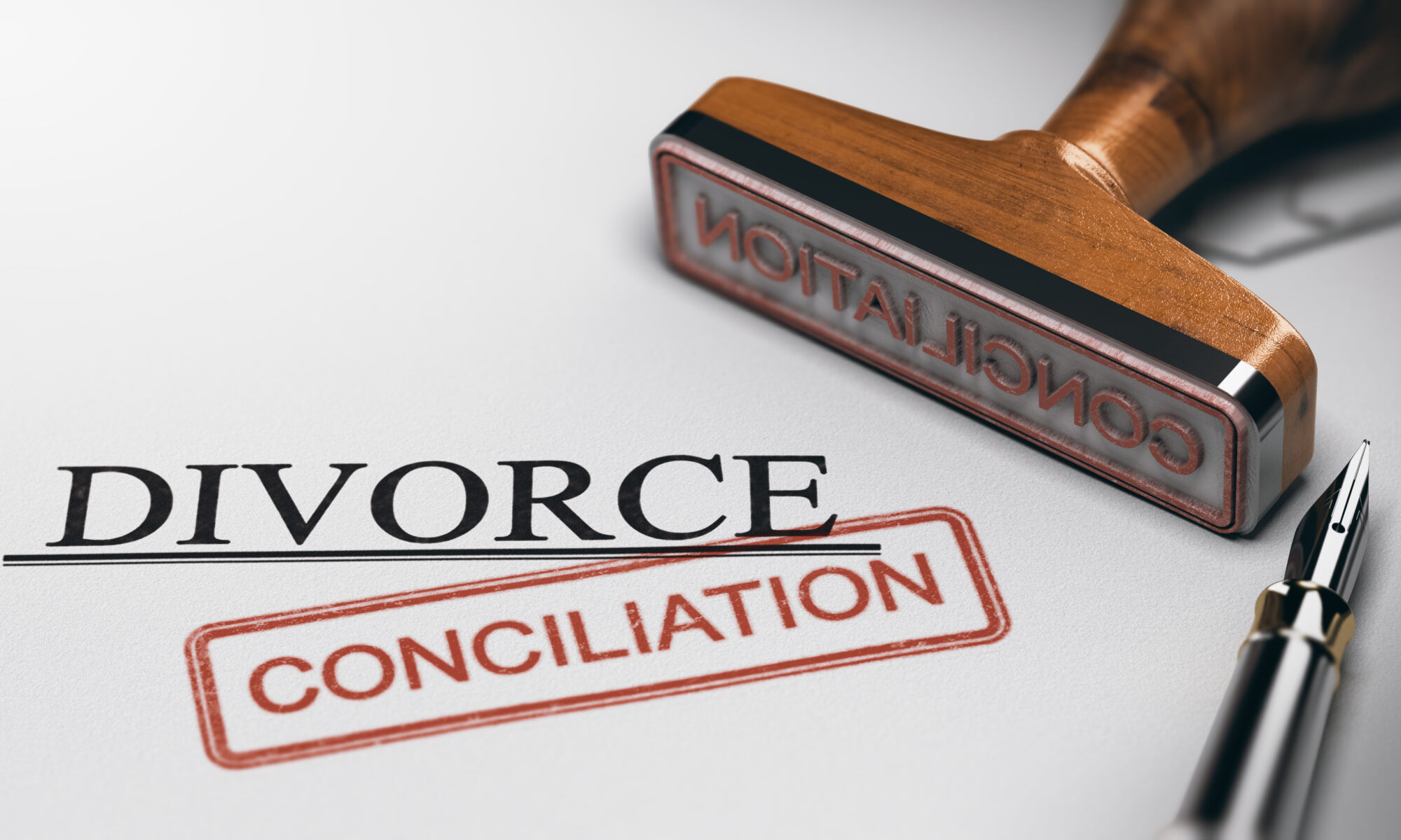 contrat de divorce et tampon conciliation